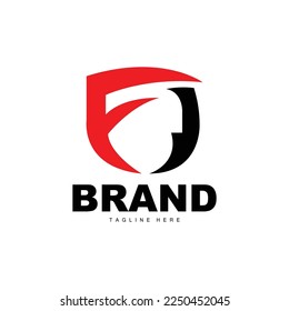 Shield Logo, Antivirus Protection Security Vector, Simple Gaming Logo Shield Design