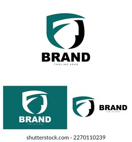 Shield Logo, Antivirus Protection Security Vector, Simple Gaming Logo Shield Design