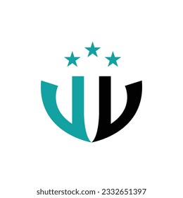 Shield Logo, Antivirus Protection Security Vector, Simple Gaming Logo Shield Design