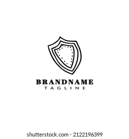 logotipo de pantalla icono de dibujos animados plantilla de diseño negro vector aislado