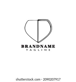 shield logo cartoon icon template black modern isolated vector illustration