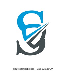 Shield Logo combine with letter S vector template