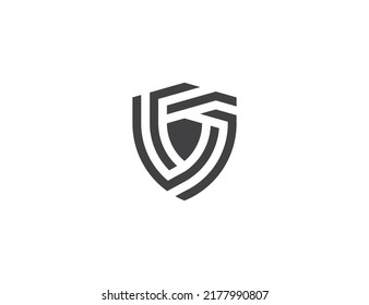 Shield Logo Concept sign icon symbol Design. Shield Emblem Logo Design. Vector illustration logo template