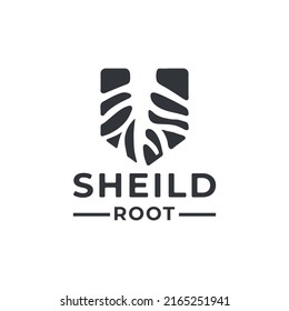 shield logo covered with vines