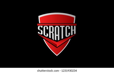 shield logo with deep philosophy for technology startup company. shield has mean protection, royal and honor