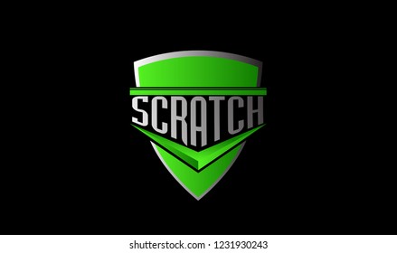 shield logo with deep philosophy for technology startup company. shield has mean protection, royal and honor