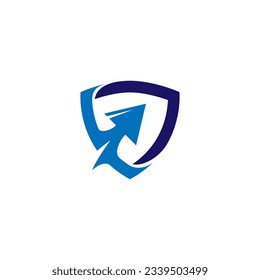Shield logo design with Arrow combination