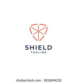 shield logo design creative concept