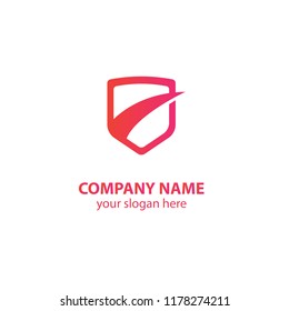 shield logo design element, shield logo design template