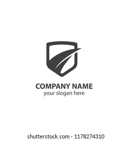 shield logo design element, shield logo design template