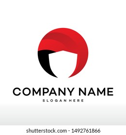 Shield logo design element - vector