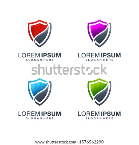 Shield logo design inspiration, security logo design