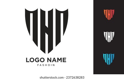 Diseño del logotipo del escudo, logotipo moderno de monograma, logotipo de la letra inicial utilizando el escudo.