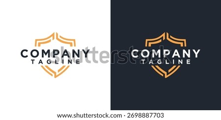 Shield logo design template. Shield logo design