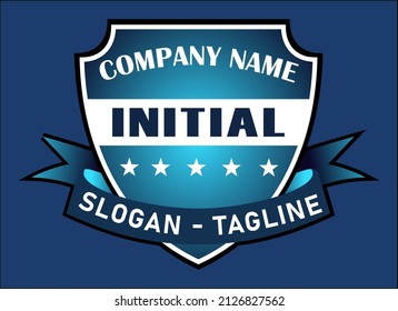 shield logo design template vector