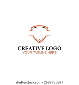 Projeto do logotipo do escudo, logotipo do vetor, projeto do logotipo da ilustração