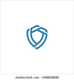shield logo design vector sign