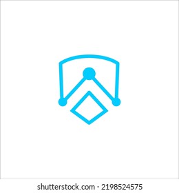 shield logo design vector sign