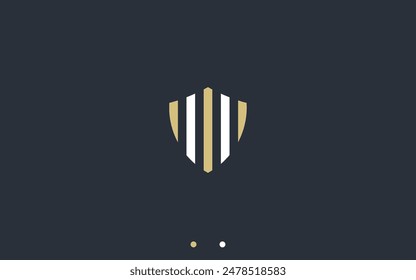 shield logo design vector silhouette illustration