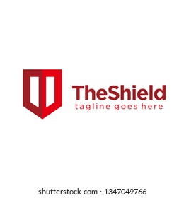 shield logo design vector template. security, protector, technology, website, company symbol icon. 