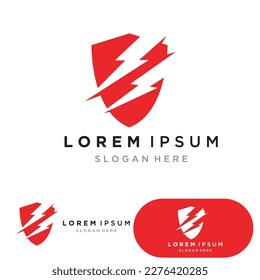 shield logo design vector,shield emblem logo template