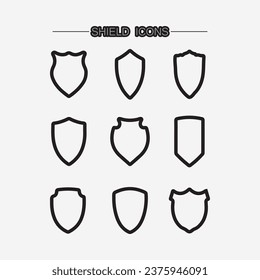 shield logo design vector,shield emblem logo template,logosymbol icon-vector