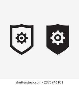 vector de diseño de logotipo de escudo, plantilla de logotipo de emblema de escudo, símbolo de logotipo, vector de icono