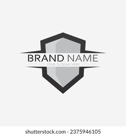 Schildlogo-Design-Vektorgrafik, Schild-Emblem-Logo-Vorlage, Logosymbol-Vektorsymbol