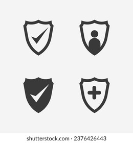 Schildlogo-Design-Vektorgrafik, Schild-Emblem-Logo-Vorlage, Logosymbol-Vektorsymbol