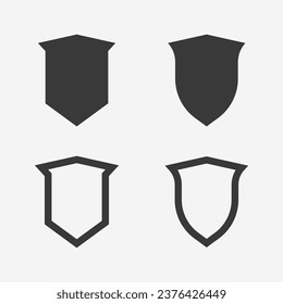 shield logo design vector,shield emblem logo template,logosymbol icon-vector