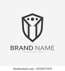 shield logo design vector,shield emblem logo template,logosymbol icon-vector