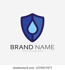 vector de diseño de logotipo de escudo, plantilla de logotipo de emblema de escudo, símbolo de logotipo, vector de icono