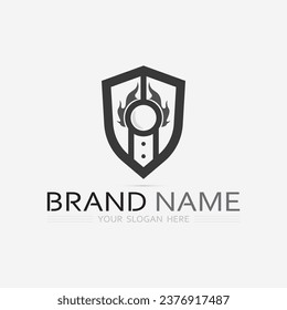 shield logo design vector,shield emblem logo template,logosymbol icon-vector