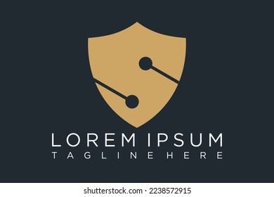 Shield Logo Digital Creative Shield Concept Logo Design Template