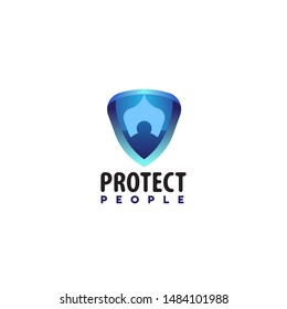 shield logo emblem in vector illustration