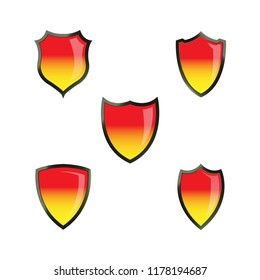 shield logo icon design template vector