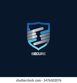 Shield logo icon design template elements

