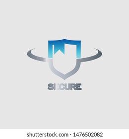 Shield logo icon design template elements
