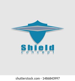 Shield logo icon design template elements
