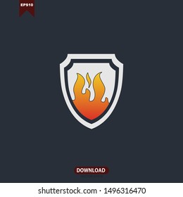 Shield logo icon design template elements