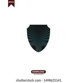 Shield logo icon design template elements