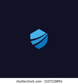 Shield Logo Icon Design Template. Security, Tech, Data, Key, Cyber, Modern Vector Illustration