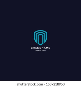 Shield Logo Icon Design Template. Security, Tech, Data, Key, Cyber, Modern Vector Illustration