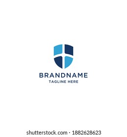 Shield logo icon design template vector