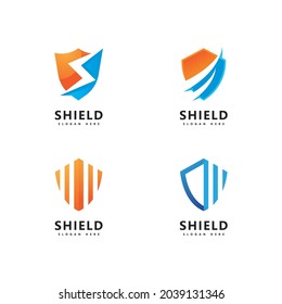 Shield logo icon design template 