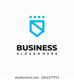 Shield logo icon design template elements, Security Logo template icon
