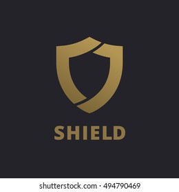 Shield logo icon design template elements