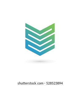 Shield logo icon design template elements