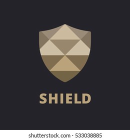 Shield logo icon design template elements