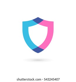 Shield logo icon design template elements